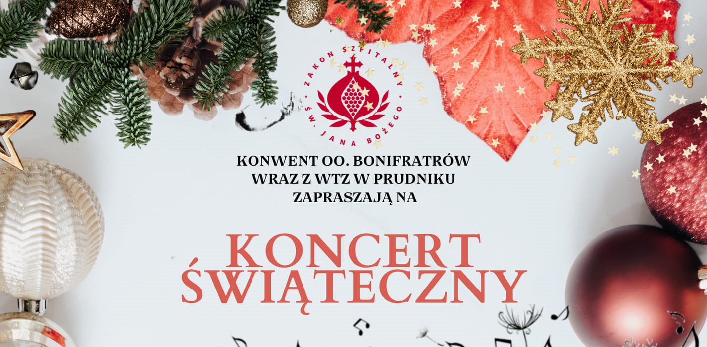 Zapraszamy na świąteczny koncert u bonifratrów w Prudniku