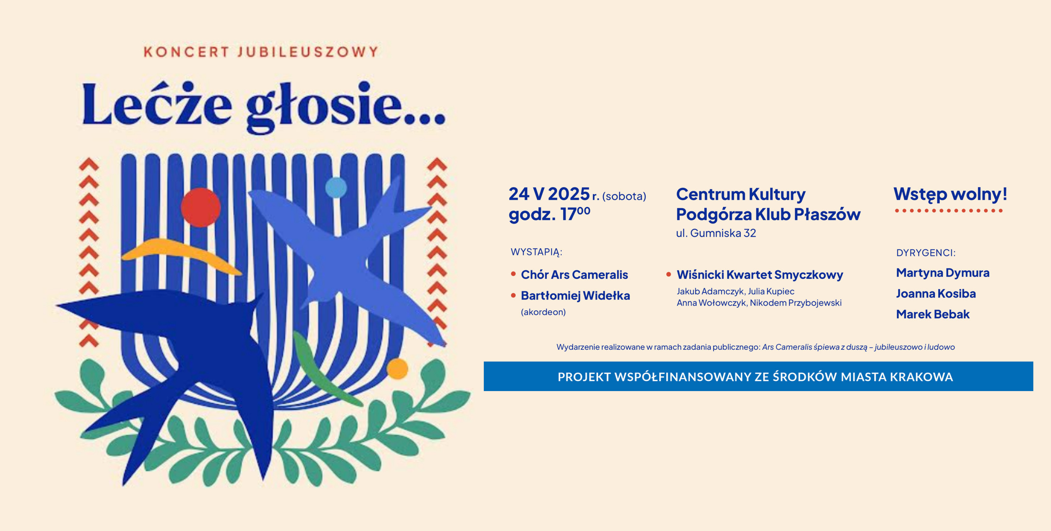 Zapraszamy na Jubileuszowy Koncert Chóru Ars Cameralis!
